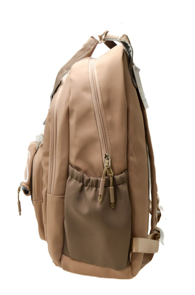 Рюкзак для дівчинки або для хлопчика S537# текстиль капучино 45*30*17 Coffee