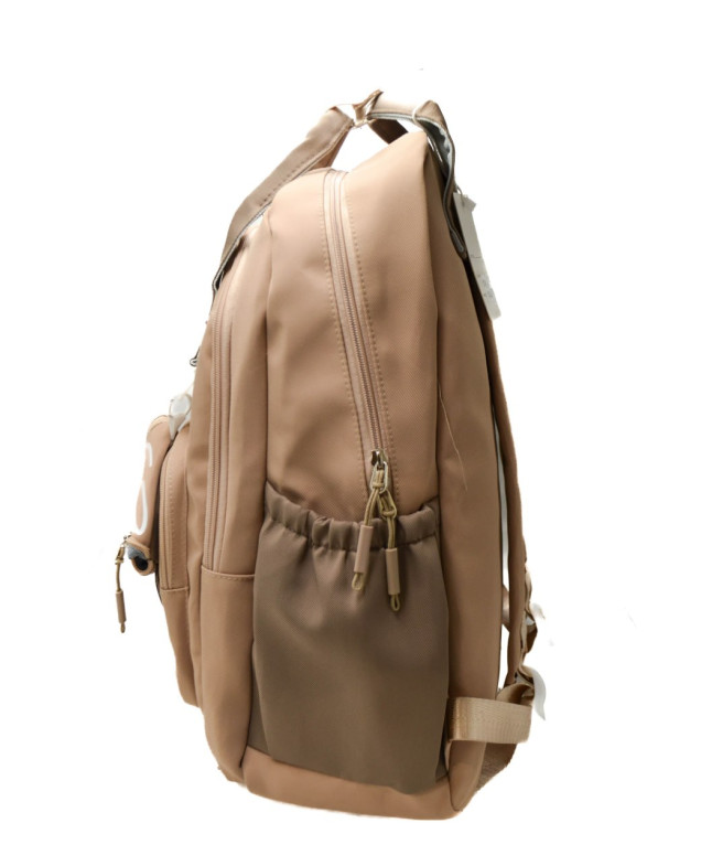 Рюкзак для дівчинки або для хлопчика S537# текстиль капучино 45*30*17 Coffee