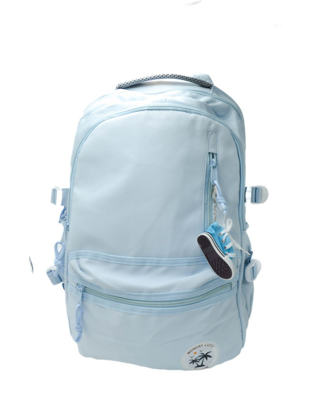 Рюкзак для дівчинки або для хлопчика S640# текстиль блакитний 48*31*17 Кед
