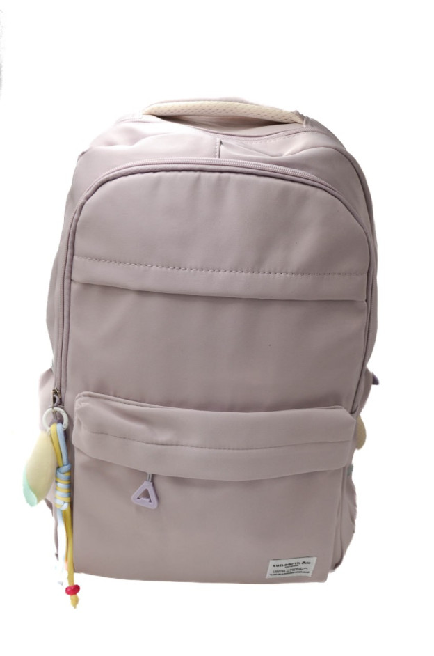 Рюкзак для дівчинки M5106# текстиль ліловий 46*31*15 Брелок-місяць