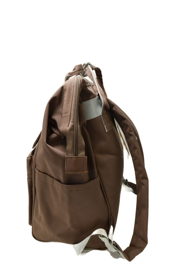 Рюкзак для дівчинки або для хлопчика S265 текстиль коричневий 38*25*20 Backpack