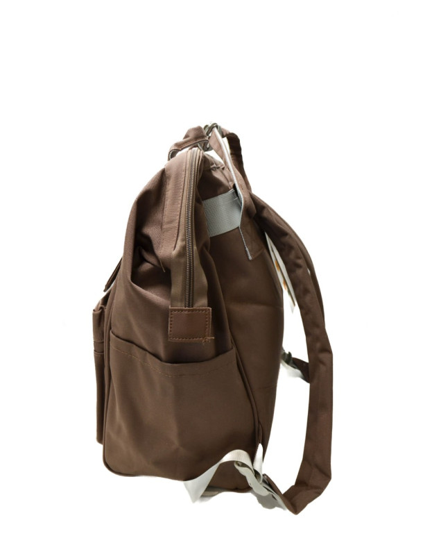 Рюкзак для дівчинки або для хлопчика S265 текстиль коричневий 38*25*20 Backpack