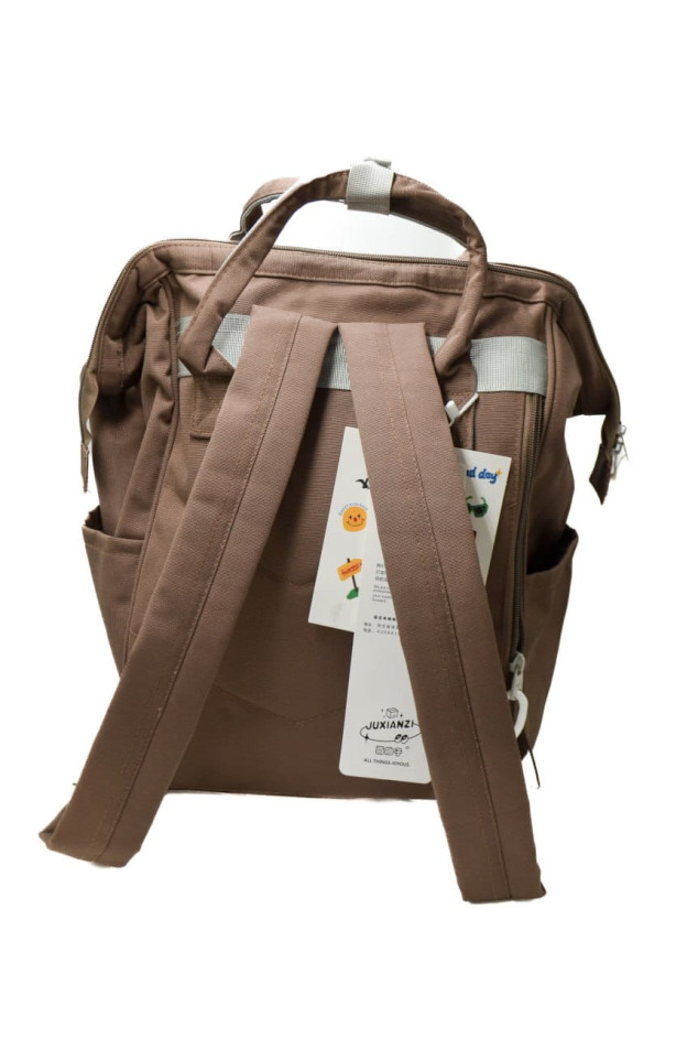 Рюкзак для дівчинки або для хлопчика S265 текстиль коричневий 38*25*20 Backpack