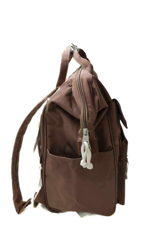 Рюкзак для дівчинки або для хлопчика S265 текстиль коричневий 38*25*20 Backpack