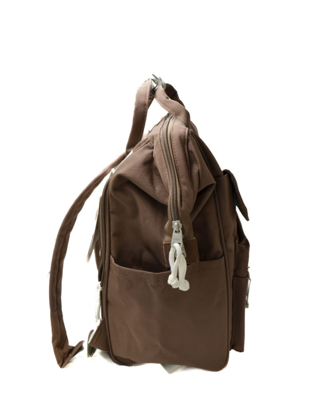 Рюкзак для дівчинки або для хлопчика S265 текстиль коричневий 38*25*20 Backpack