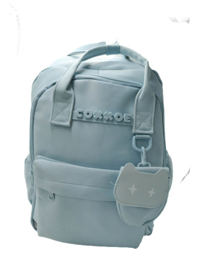Рюкзак для дівчинки S433 текстиль блакитний 42*30*16 COXXOE