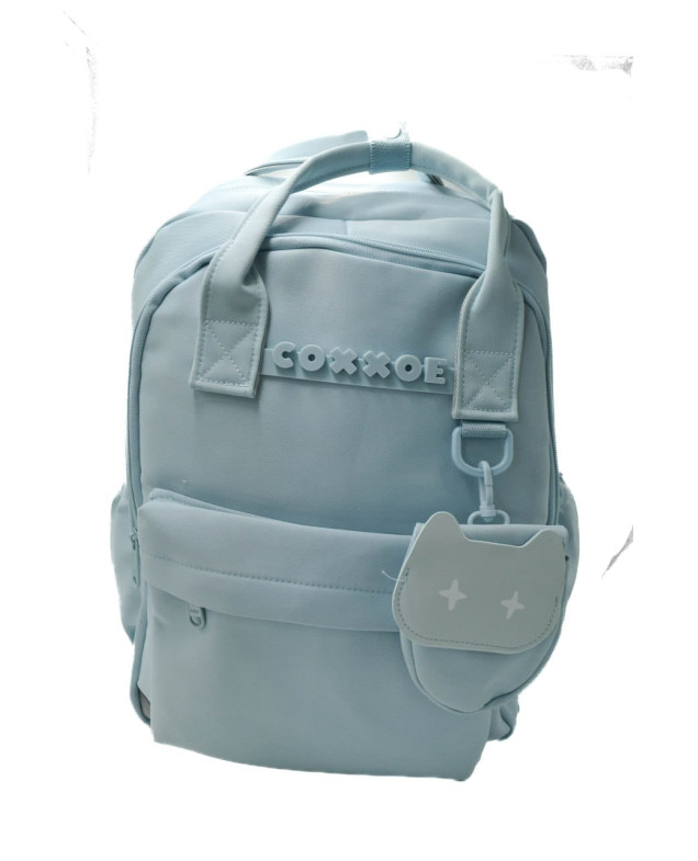 Рюкзак для дівчинки S433 текстиль блакитний 42*30*16 COXXOE