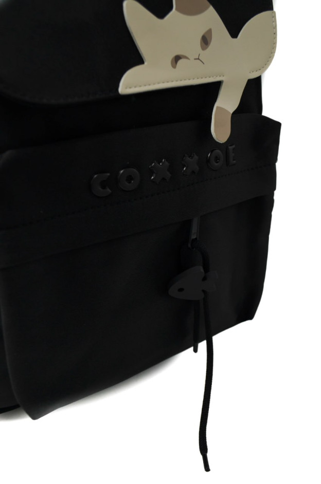 Рюкзак для дівчинки S428 текстиль чорний 42*28*15 COXXOE з рибкою
