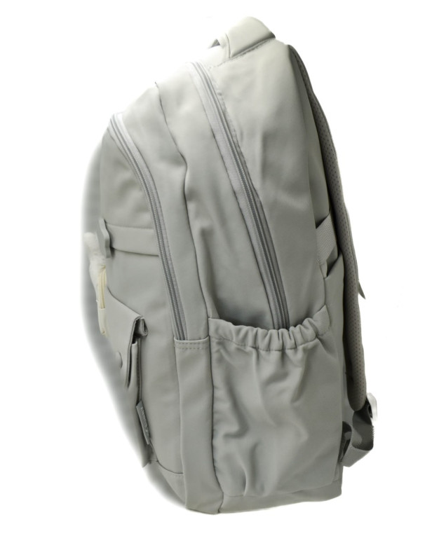 Рюкзак для дівчинки S470# текстиль світло-сірий 46*31*15 Зайчик з зірочкою