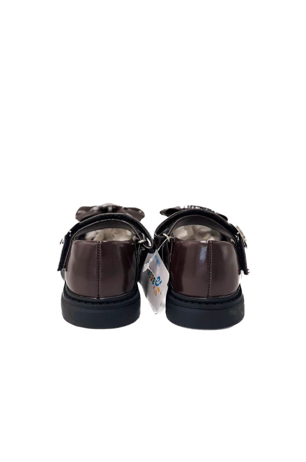 Туфлі для дівчинки весна-осінь BD5271-3A екошкіра шоколад Niu бант  22(р) 