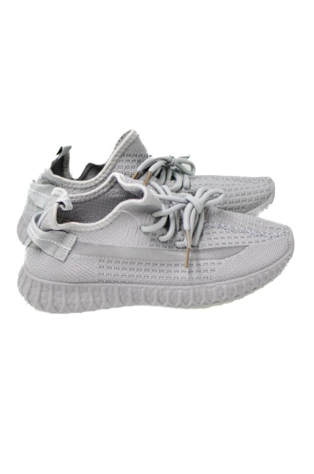 Кросівки для дівчинки або для хлопчика на літо 20-921 сітка сірий Yeezy 36(р) 