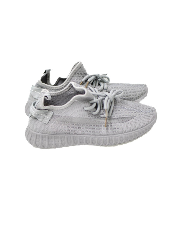 Кросівки для дівчинки або для хлопчика на літо 20-921 сітка сірий Yeezy 36(р) 