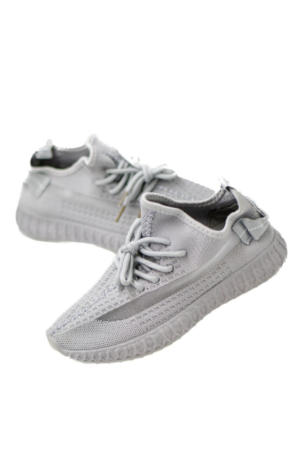 Кросівки для дівчинки або для хлопчика на літо 20-921 сітка сірий Yeezy 36(р) 