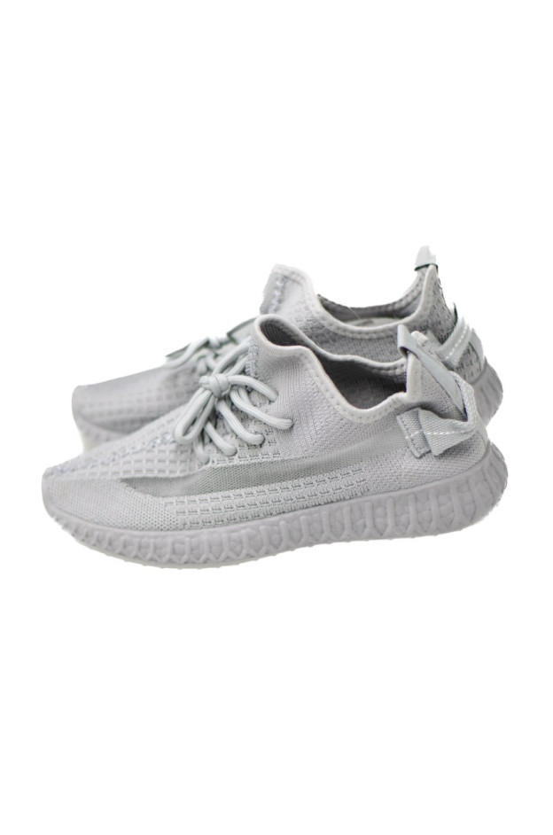 Кросівки для дівчинки або для хлопчика на літо 20-921 сітка сірий Yeezy 36(р) 