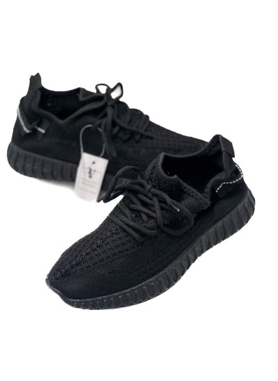 Кросівки для дівчинки або для хлопчика на літо 20-921 сітка чорний Yeezy 36(р) 