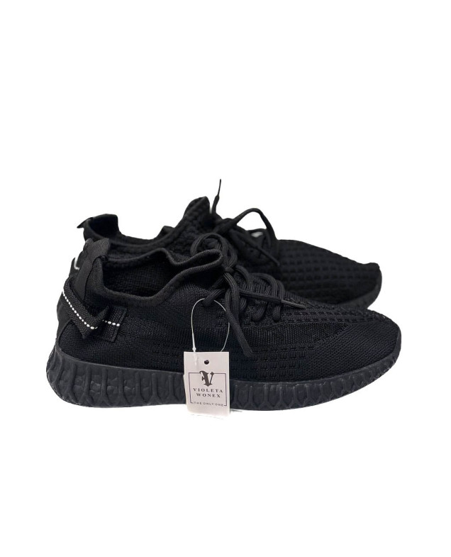 Кросівки для дівчинки або для хлопчика на літо 20-921 сітка чорний Yeezy 36(р) 