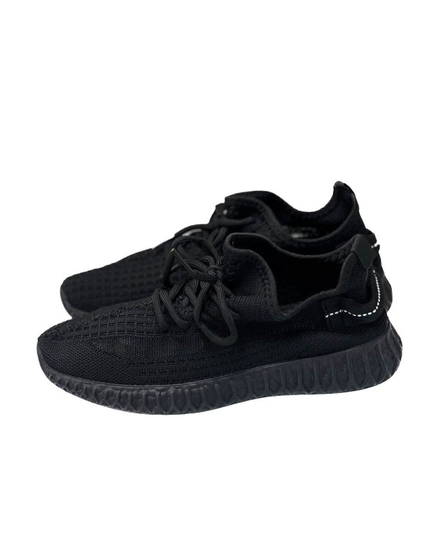 Кросівки для дівчинки або для хлопчика на літо 20-921 сітка чорний Yeezy 36(р) 
