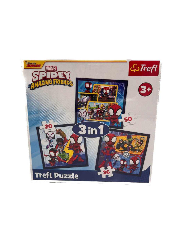 Пазл Trefi для дітей 34892 Spiderman:Команда спай 3 в1