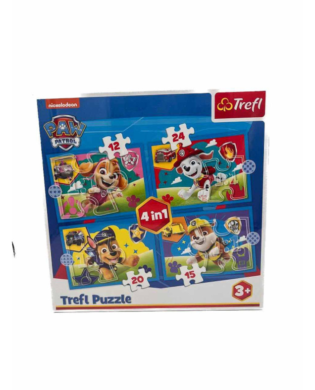 Пазл Trefi для дітей 34628 Щенячий патруль 4в1 герої