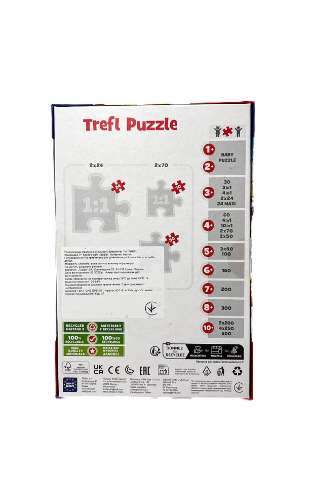 Пазл Trefi для дітей 34434 Щенячий патруль:Пригоди