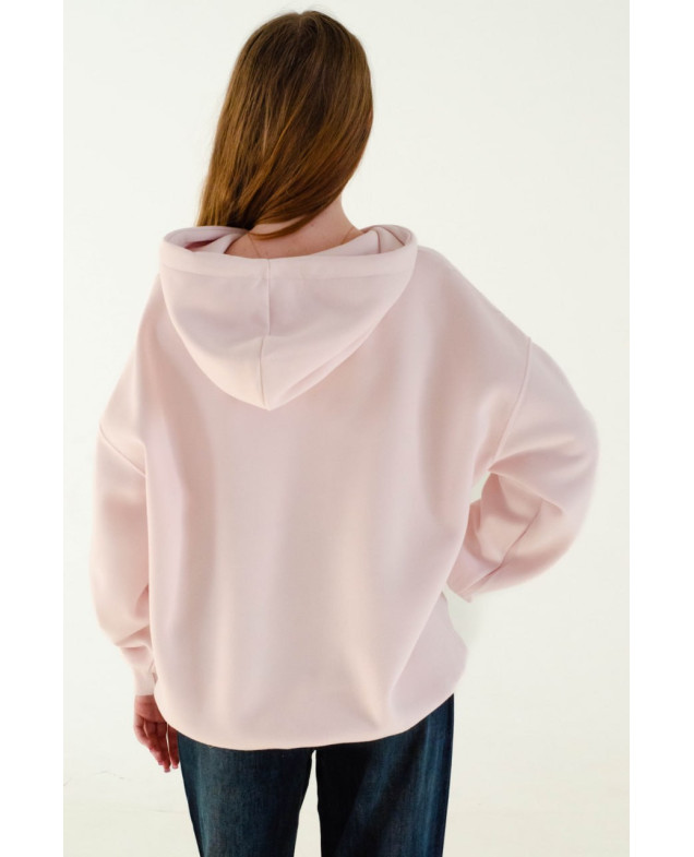 Худі для дівчинки весна-осінь 82049 котон рожевий What you wear 160(р) 