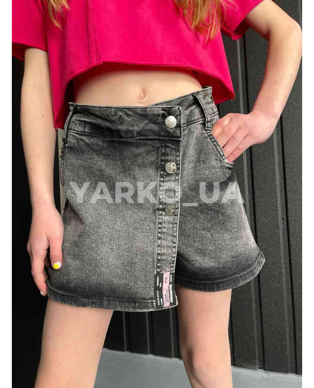 Спідниця-шорти DOMINIK літо для дівчаток F248 котон Sence сірий 164 (р) 