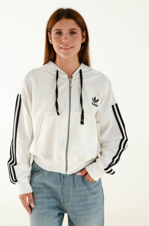 Зіп-худі для дівчинки весна-осінь 1402 котон молочний Adidas S(р) 
