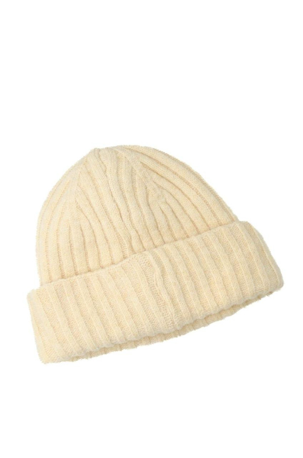 Шапка для дівчинки на зиму AW26-Y7007 шерсть/акрил крем Pensecole 56-58(р) 