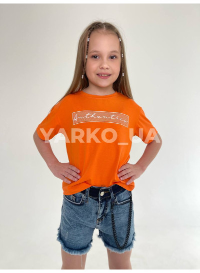 Футболка Туреччина літо uni 0711 котон Authentics оранж 134(р)