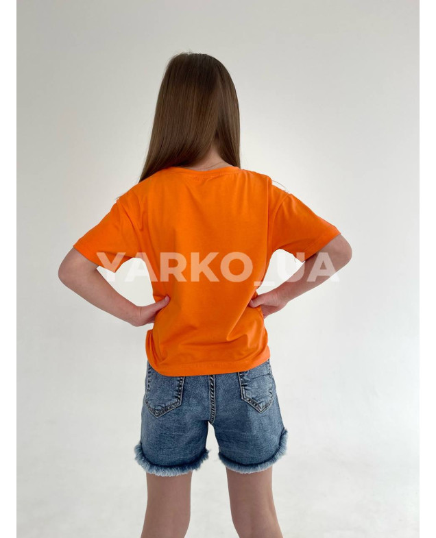 Футболка Туреччина літо uni 0711 котон Authentics оранж 134(р)
