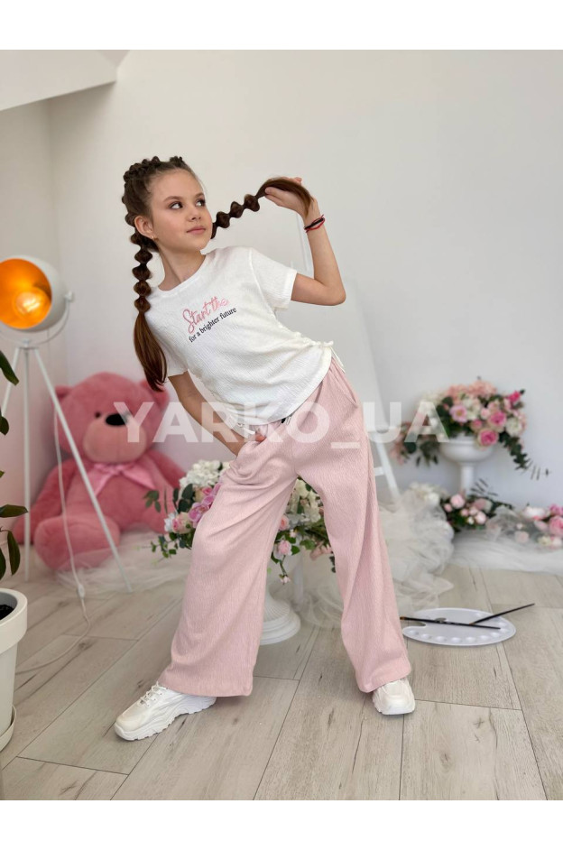 Футболка Viollen літо дів. 4913 котон Start the білий 128(р) 
