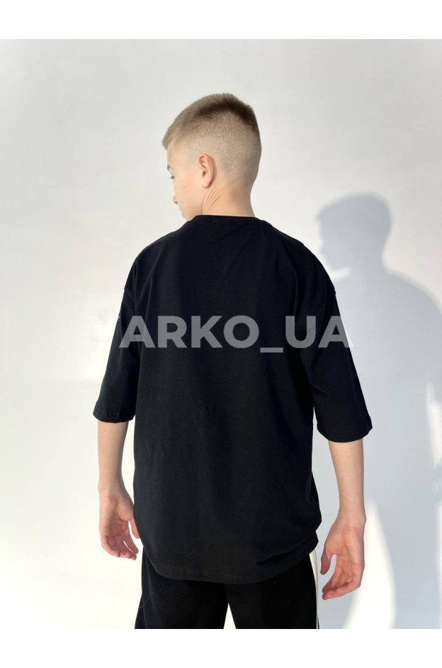 Футболка DOFFBI uni на літо 5496-4 котон чорний NY 176(р)