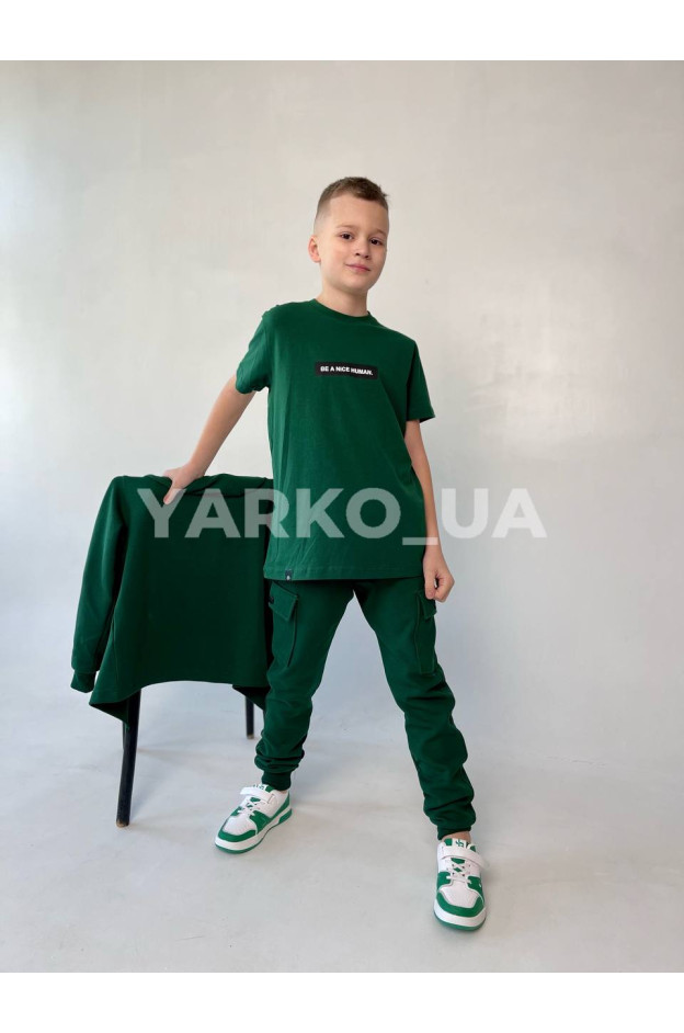 Футболка DOFFBI для хлопчиків на літо 5494-4 з котону Nice Human червоний 176(р)