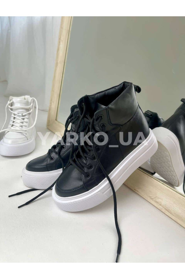 Хайтопи uni весна/осінь 606 з натуральної шкіри Prada 36(р)