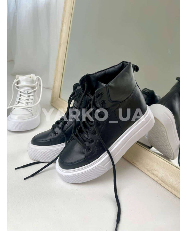 Хайтопи uni весна/осінь 606 з натуральної шкіри Prada 36(р)