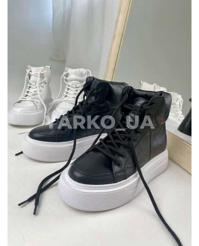 Хайтопи uni весна/осінь 606 з натуральної шкіри Prada 36(р)