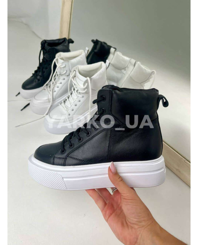 Хайтопи uni весна/осінь 606 з натуральної шкіри Prada 36(р)