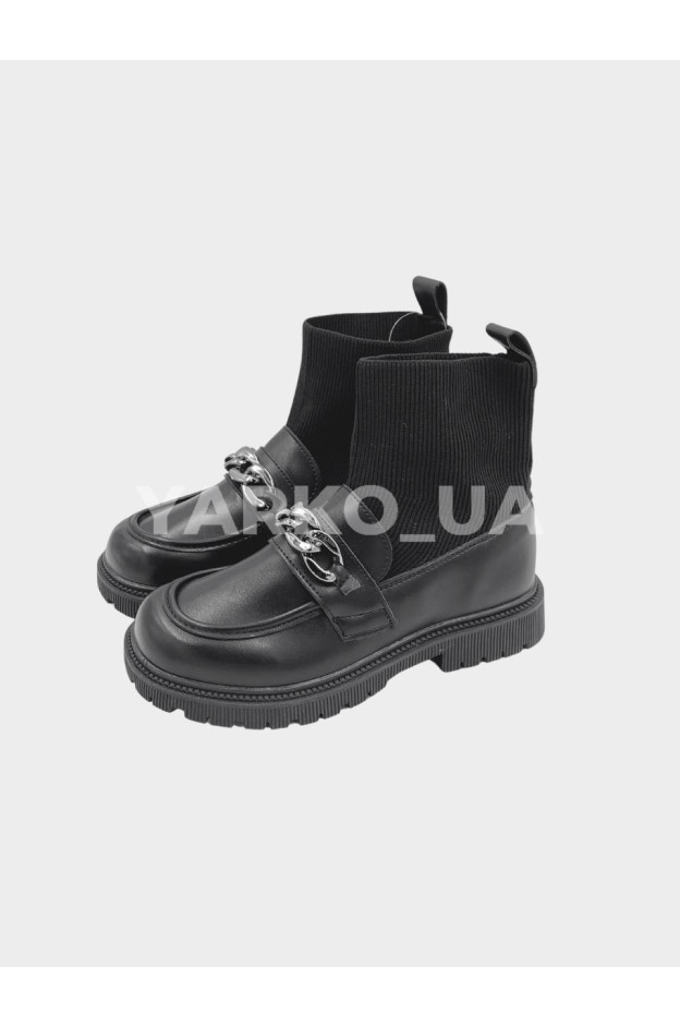 Челсі Jong Golf для дівчинки весна/осінь C30585-0 екошкіра носок чорний 35(р)