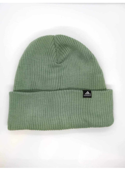 Шапка uni на зиму 995183 акрил/фліс Adidas оливка 53-57(р)