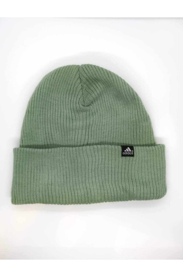 Шапка uni на зиму 995183 акрил/фліс Adidas оливка 53-57(р)