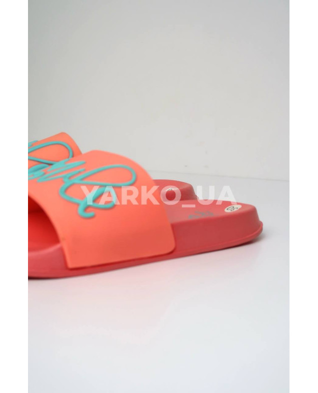 Шльопанці Calypso для дівчаток на літо 9501-002 піна корал smile 30(р)