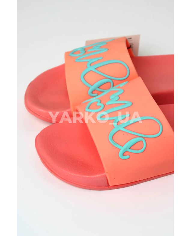 Шльопанці Calypso для дівчаток на літо 9501-002 піна корал smile 30(р)