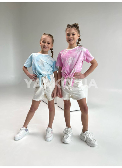 Шорти LOCOLOCO літо для дівчат 6063 котон Junior крем 134(р) 