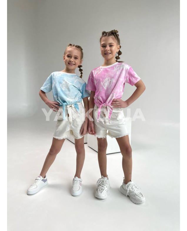 Шорти LOCOLOCO літо для дівчат 6063 котон Junior крем 134(р) 