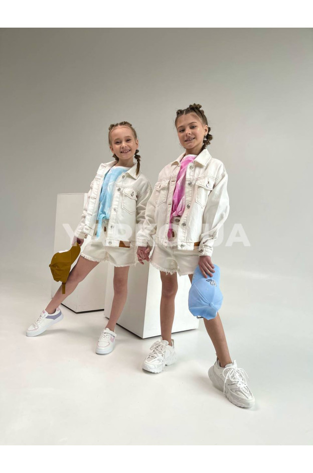 Шорти LOCOLOCO літо для дівчат 6063 котон Junior крем 134(р) 