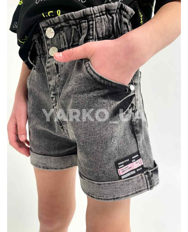 Шорти DOMINIK літо для дівчаток F253 котон Vogue сірий 152(р)