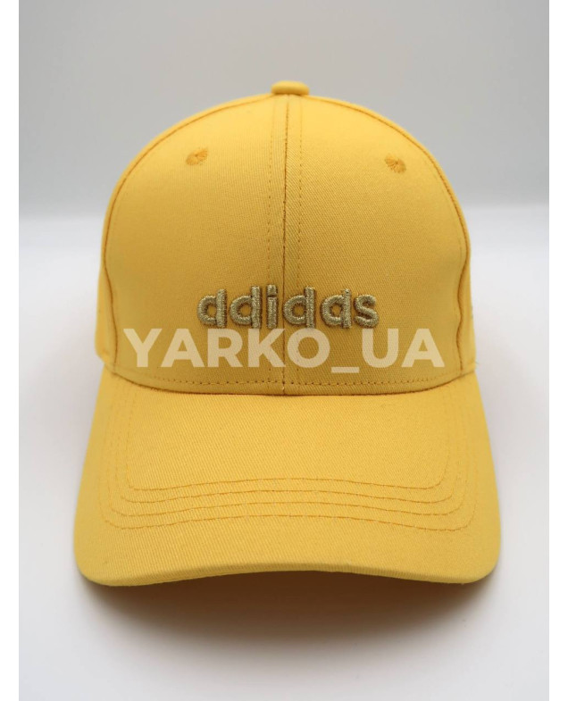 Бейсболка для дівчат весна/осінь, літо 995492 котон жовтий Adidas 55-57(р)