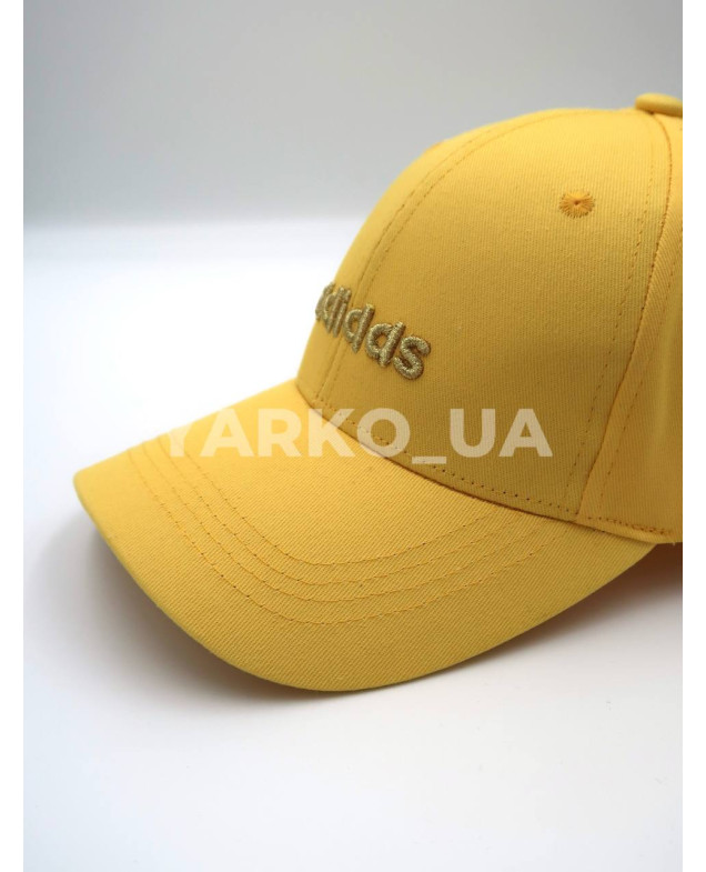 Бейсболка для дівчат весна/осінь, літо 995492 котон жовтий Adidas 55-57(р)