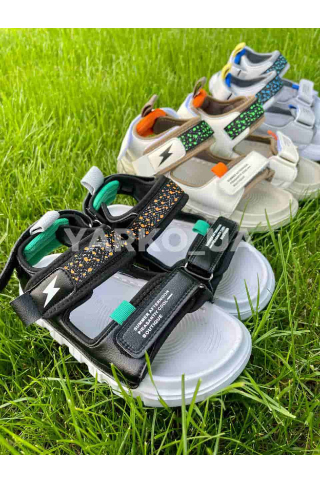 Босоніжки Jong golf для хлопчиків на літо C20306-3 EVA беж блискавка 35(р)