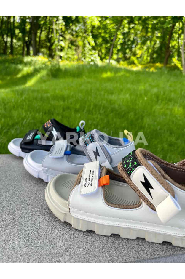 Босоніжки Jong golf для хлопчиків на літо C20306-3 EVA беж блискавка 35(р)